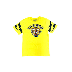 Live Wild Tee- Yellow