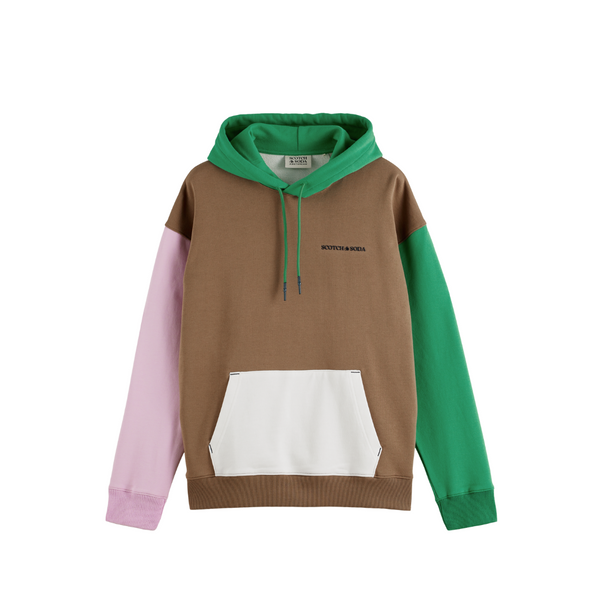 Unisex colour-block hoodie